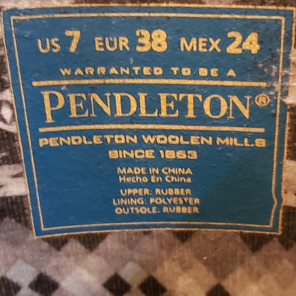 Pendleton Tall rain Boots size women's 7 - Picture 9 of 9